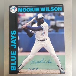 Mookie Wilson Autographed Locker Card